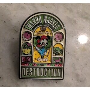 Animaniacs Square Glitter Box Lunch Enamel Mystery / Blind Box Pin WAKKO - New!